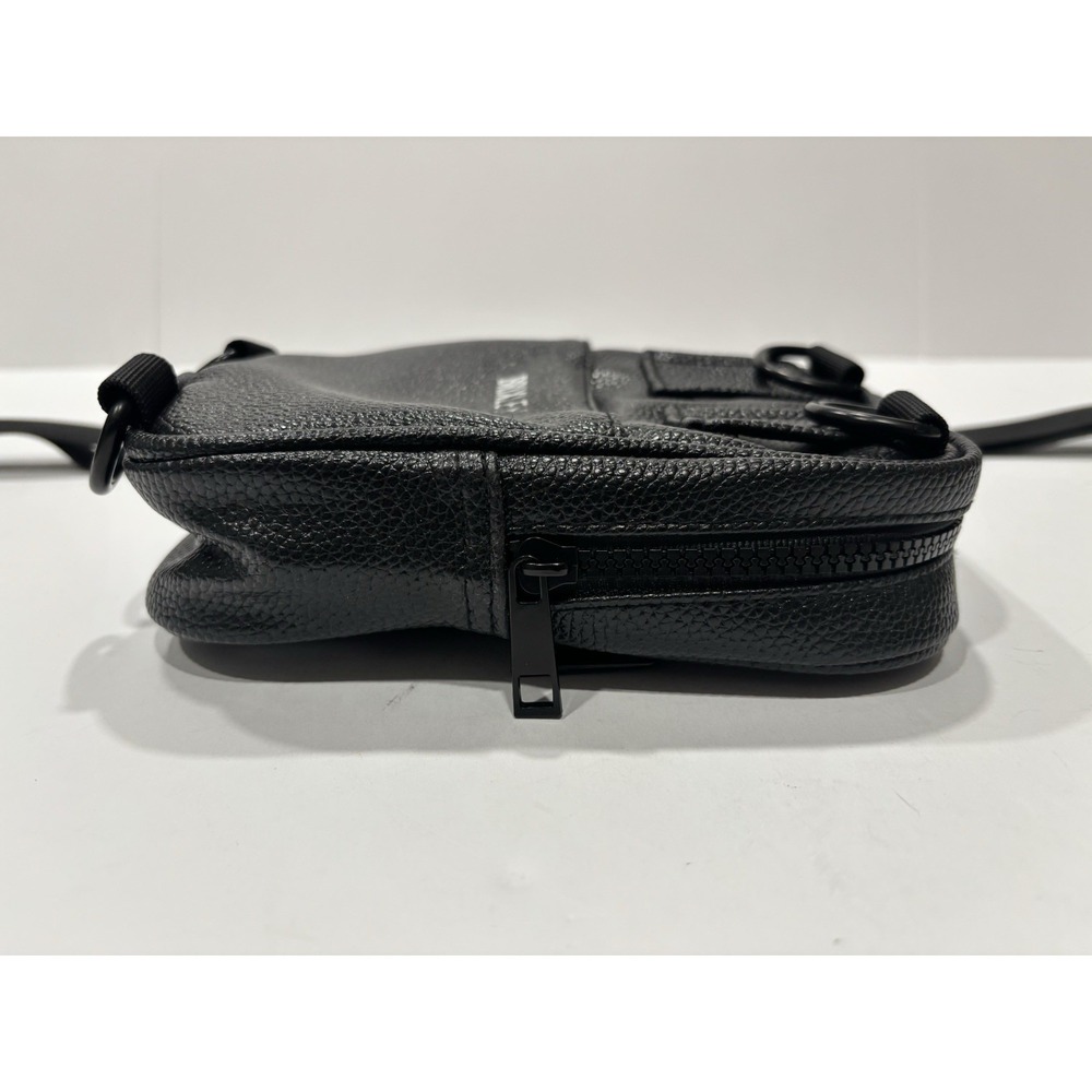 Brixley Black Leather Crossbody Bag Chic Travel City Minimalist - Picture 10 of 10
